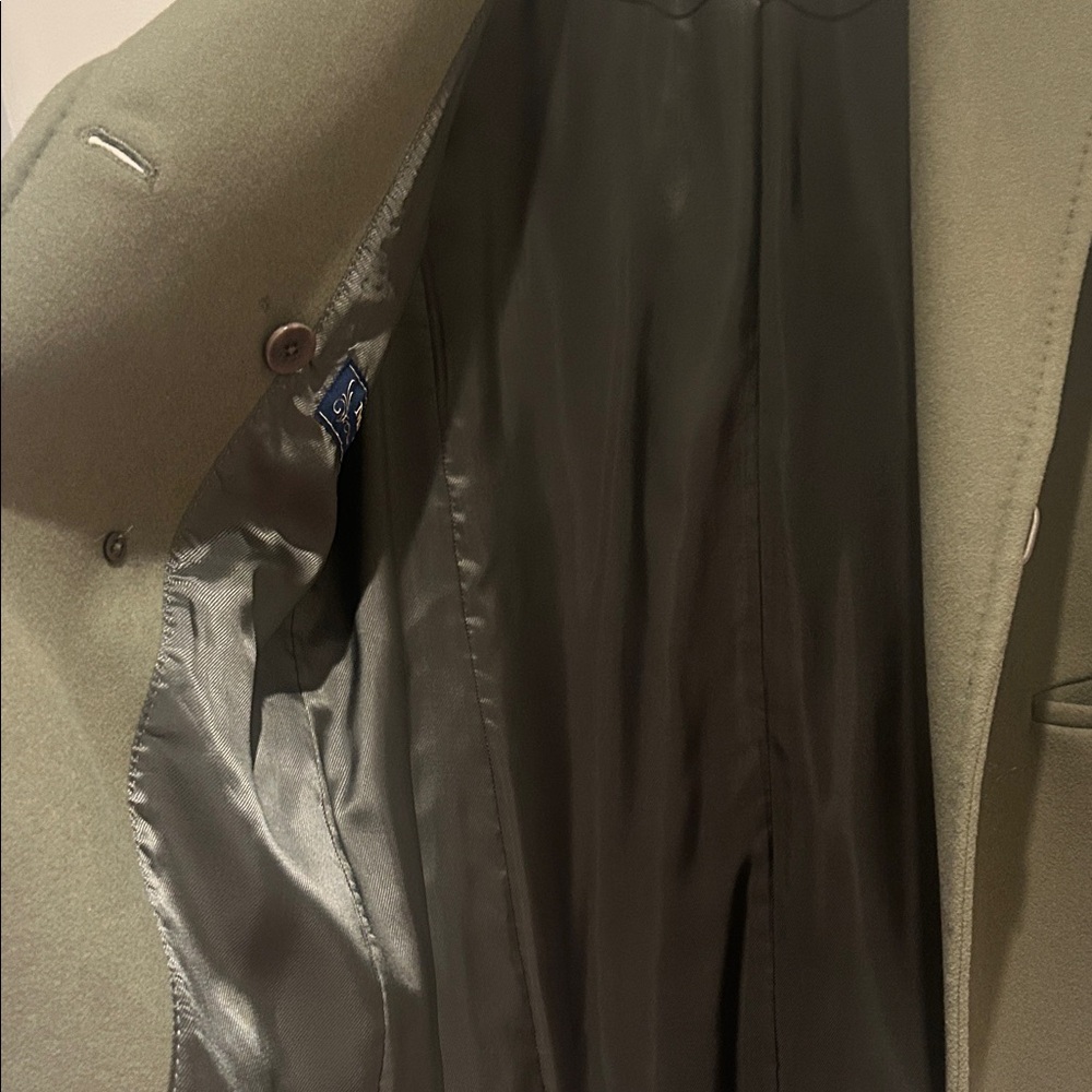 Babaton Khaki Double-Breasted Coat (M) - Picture 9 of 11